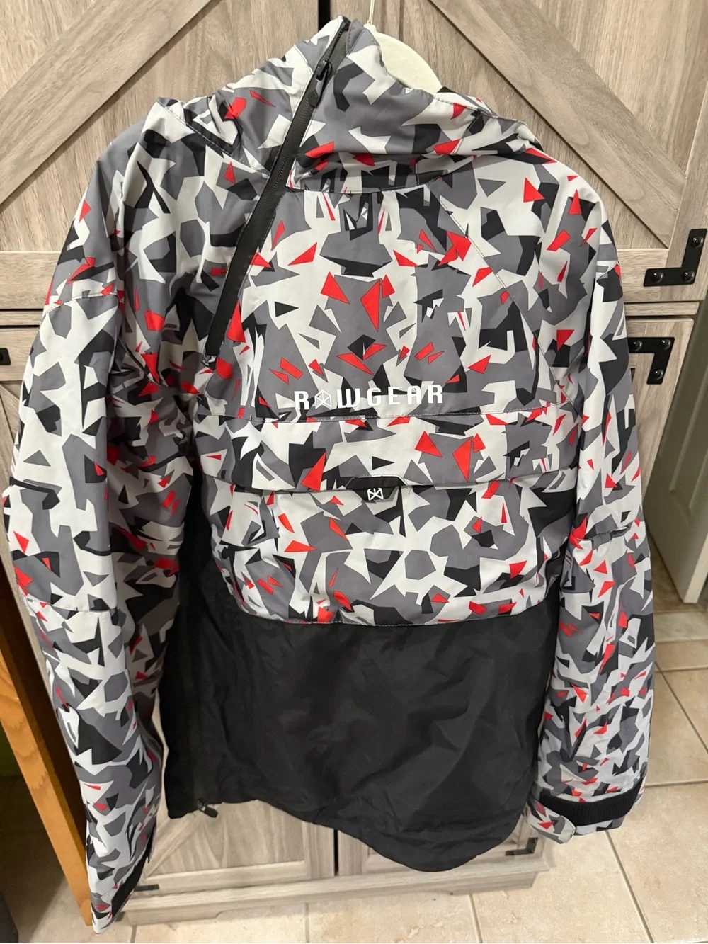 Raw Gear Grey & Red Insulated Jacket